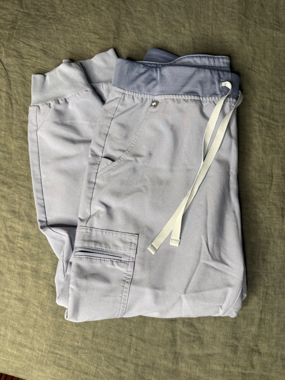 Dusty blue figs jogger scrub pants
